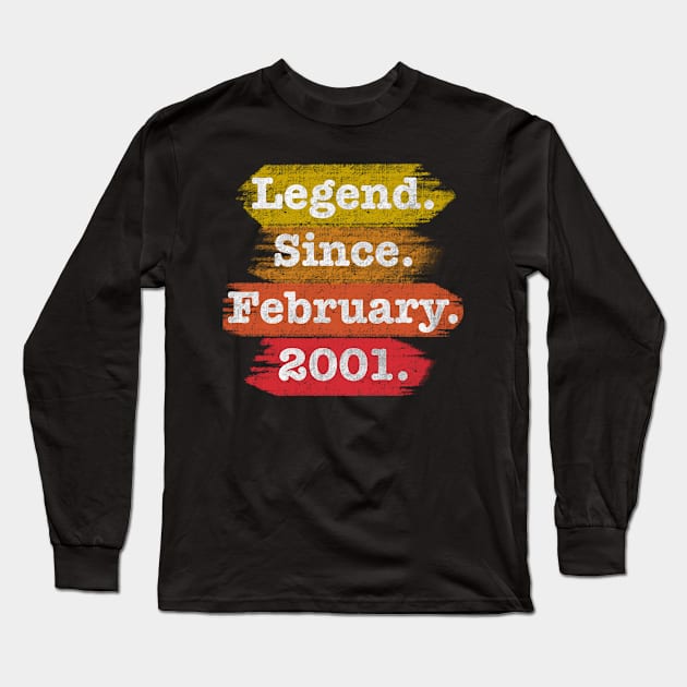 Legend since February 2001 Long Sleeve T-Shirt by BazaBerry